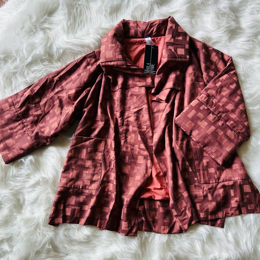MarlaWynne Jacquard Drama Jacket